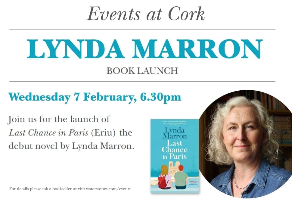 We are now just over a week away from the launch of Last Chance in Paris by Lynda Marron! If you want to read the book before the launch, we're pleased to now have copies available to purchase in store. @eriu_books @IEArtsCulture @corkcitylibrary @echolivecork @corkci