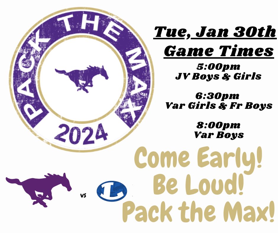 MFHS_Sports's tweet photo. It’s GameDay!! @MFBoosterClub @MFHS_Principal @MarbleFallsISD @MFTXHoops @LadyMustangsBB @fierrojennifer #PacktheMax https://t.co/OMyNBtd1zI