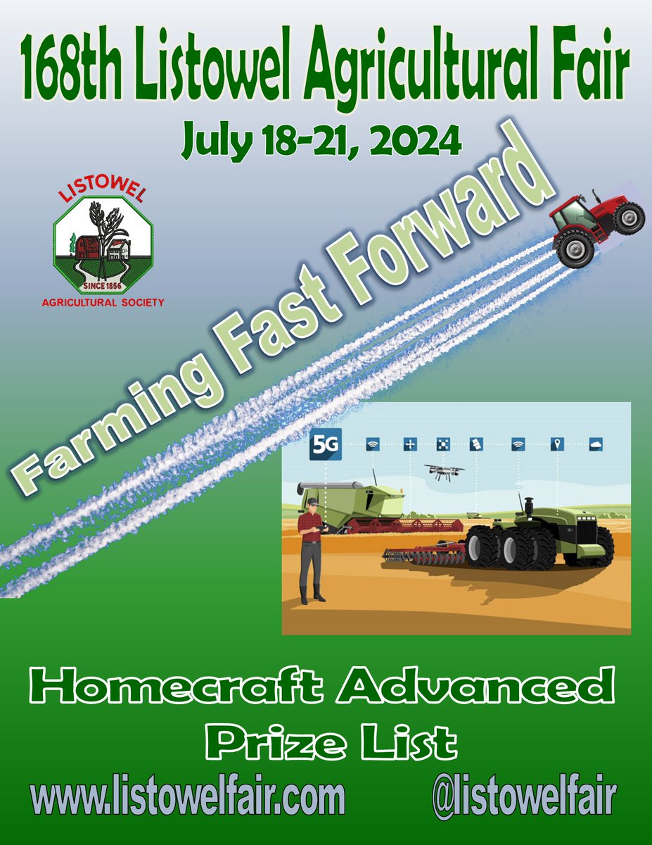 The 2024 Listowel Agricultural Fair Homecraft Prize List is now available online!  Visit: listowelfair.com/about-3 to download your copy today! <a href="/OntarioFairs/">OAAS</a>