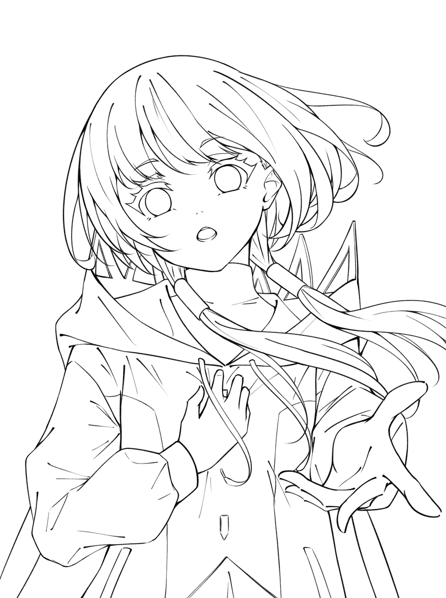 お気に入りのイラストの線画です!!
透過pngはリプ欄のリンクからダウンロードできます! 
