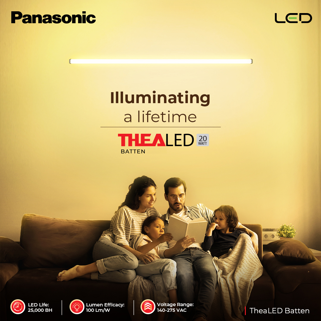 AnchorPanasonic's tweet photo. Enjoy a consistent and enduring glow with Thea LED Batten. With an impressive LED lifespan of 25,000 hours, you can rely on steady illumination for years.

#Panasonic #Rightlight #TheaLEDBatten https://t.co/bfQawXQTdo