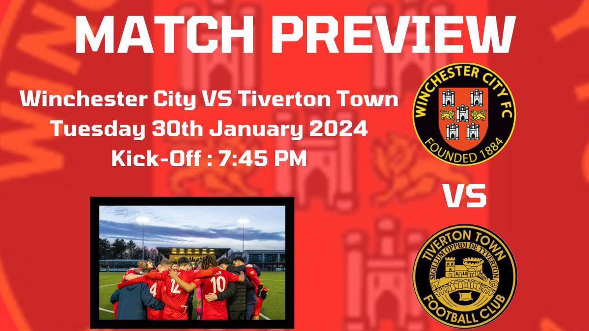 ToTheBackPages's tweet image. Winchester City take on @tivertontownfc in the Southern Premier League tonight!

Read @CharlieFDBender’s preview below! 👇 

solentsportsnews.com/match-preview-…

#WinchesterCity #NonLeague #SolentSportsNews