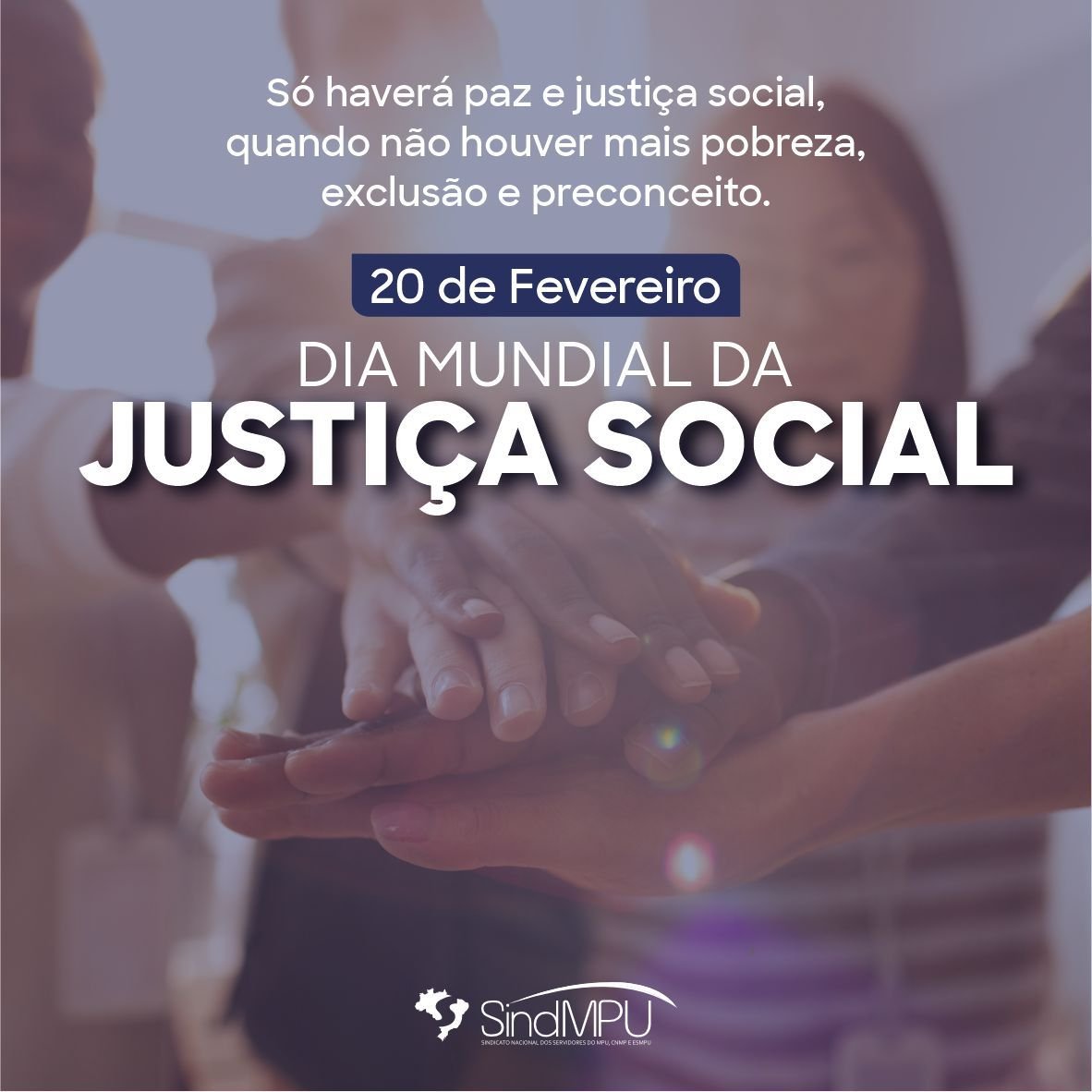 sindmpu's tweet photo. Em busca de um mundo mais justo e igualitário, hoje celebramos o Dia Mundial da Justiça Social. Juntos, promovemos inclusão, equidade e solidariedade para construir um futuro onde todos tenham oportunidades e dignidade.

#SindMPU #JustiçaSocial #InclusãoGlobal https://t.co/bs4ad3OpWk