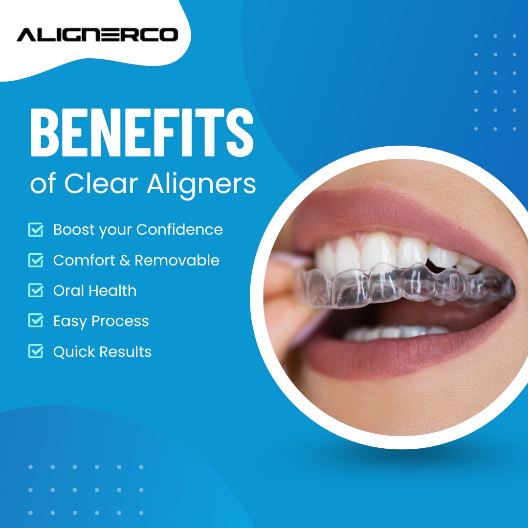 ALIGNERCO's tweet image. Discover the AlignerCo Clear Aligner Advantage:
Confidence📷, Comfort, Health📷, Ease, and Speed!📷
Visit the link bit.ly/3KiJWU1 and get your smile journey started!
#Alignerco #SmileWithConfidence #Comfert #ease #speed #results #invisible #treatment #bestchoice