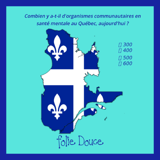 FolieDouceRadio's tweet photo. Voici le jeu-question du mardi !
La réponse est dans le 1er commentaire!
#foliedouceradio #santementale #demystification
#organismescommunautaires #racor https://t.co/kZw1bQ4IH9