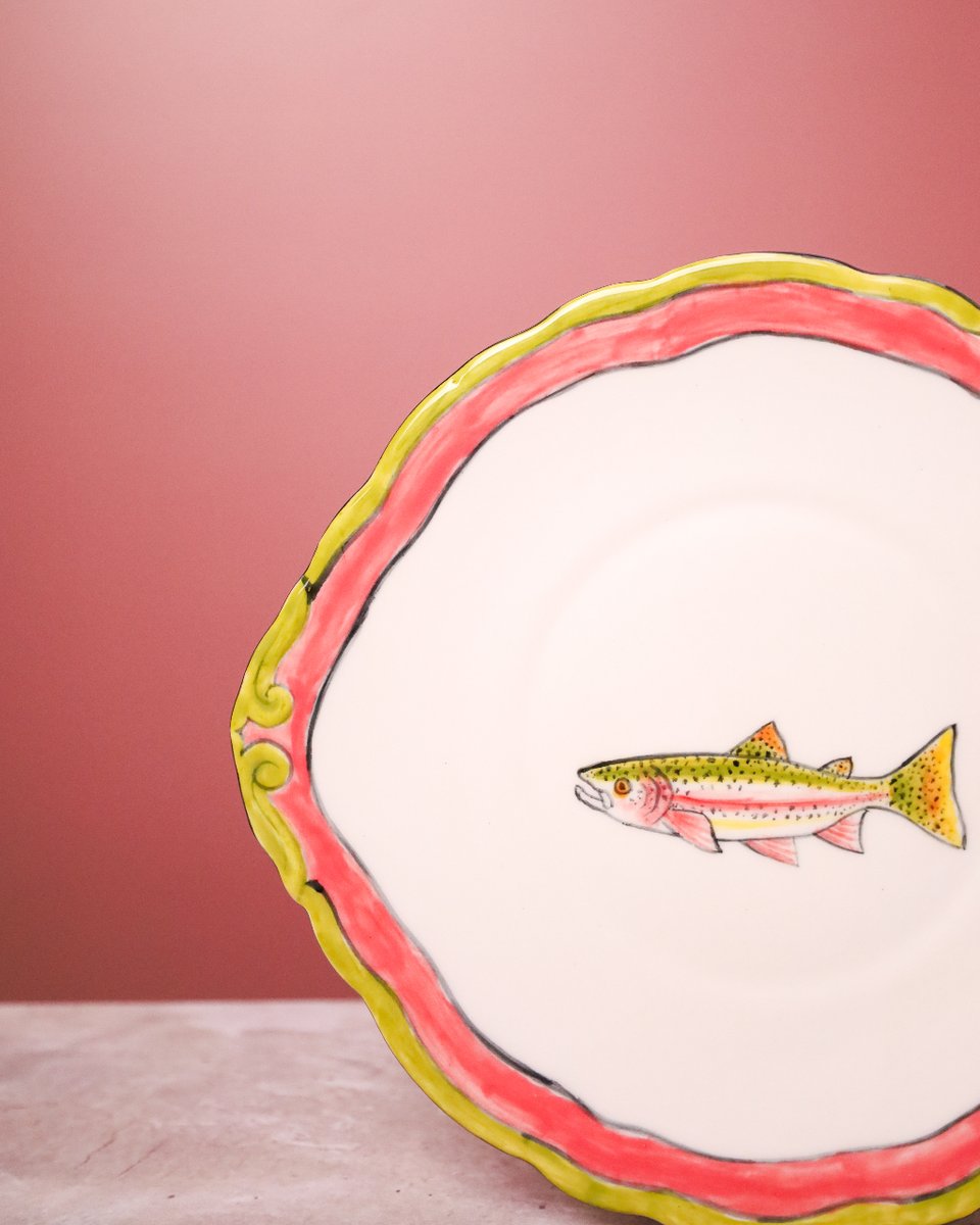 Rialheim's tweet photo. Get ready to serve up some sass on the side with our trout side plates! 🐟 Part of the exclusive African Farm collection, these plates will have your guests fishing for compliments. Limited release at R549 each, and only swimming in the waters of Rialheim Sandton. https://t.co/AWoCHnQl7M