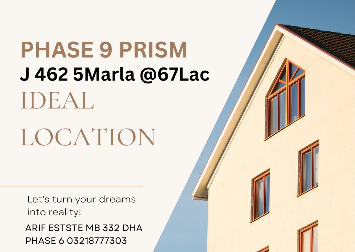 EstateArif's tweet image. #dhalahore #phase9prism #5Marlaplot #forsale #LowPrice #URGENTSALE 
#RealEstate #pakistanrealestate 03218777303