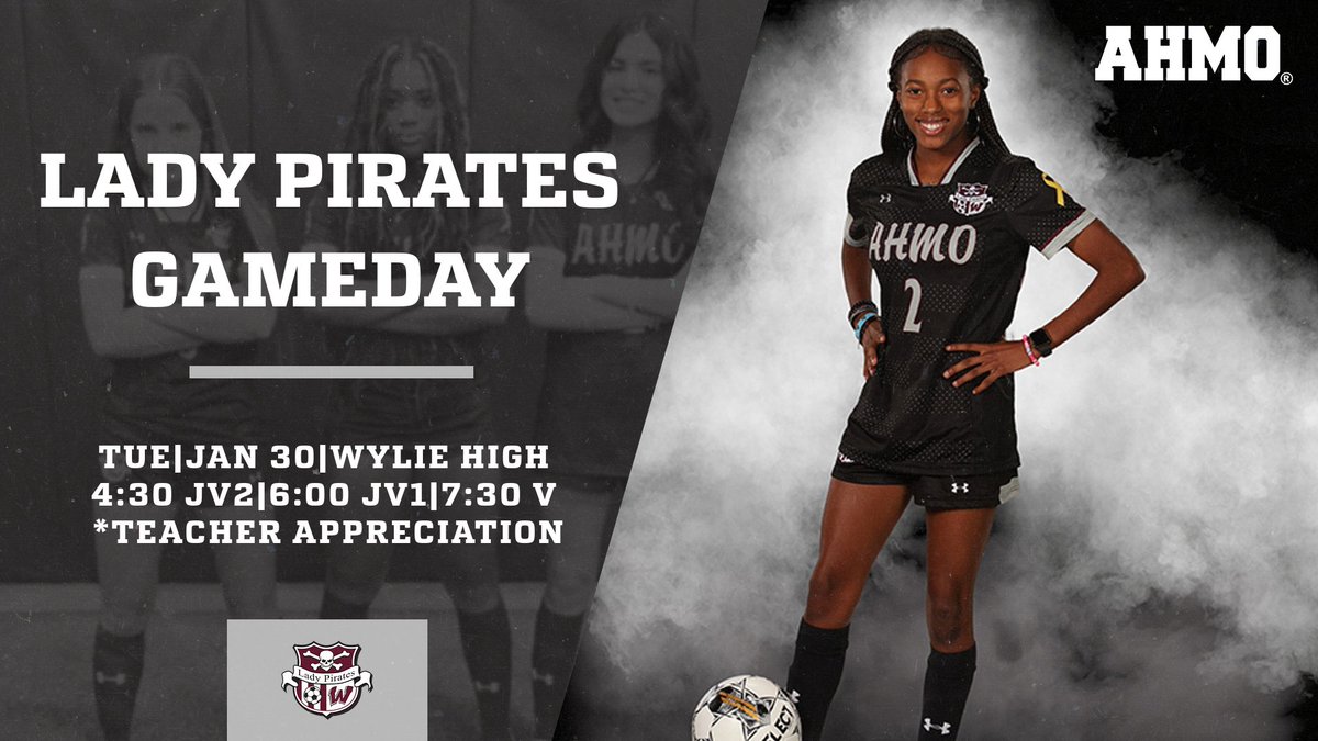 GAMEDAY and Teacher Appreciation. Come out and join your Lady Pirates as they take on Rowlett at home. Games start at 4:30 with the JV2, 6:00- JV1 followed up by the Varsity at 7:30. AHMO