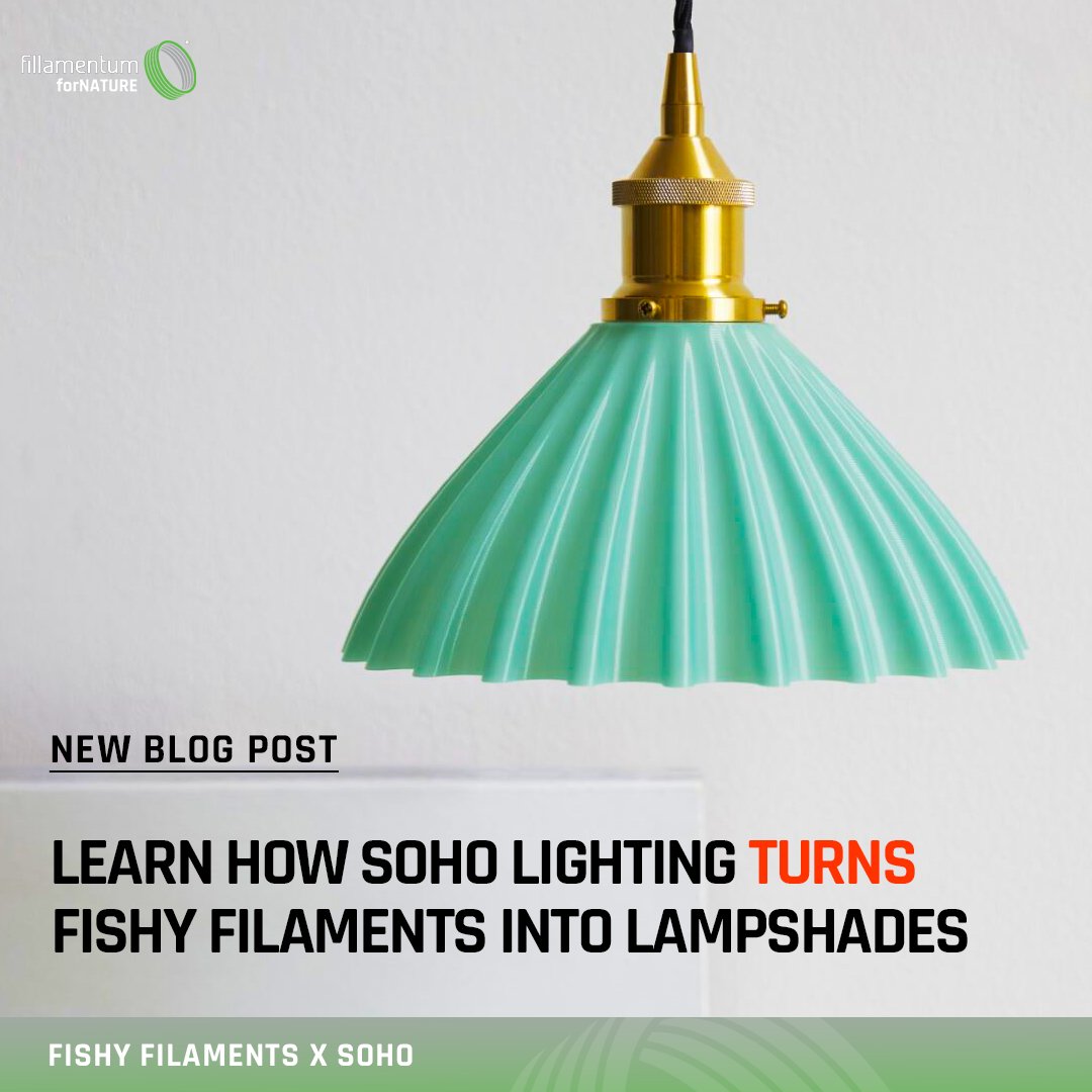 Fillamentum's tweet photo. Experience sustainable design with Fishy Filaments! ♻️ Dive into our Ocean Collection, where recycled fishing nets become stunning lighting fixtures in partnership with Soho Lighting. 🌊 Learn more: https://t.co/QcWxRHNjAS
#OceanCollection #sustainability #3DPrinting #Porthcurno https://t.co/GZnVgb854a