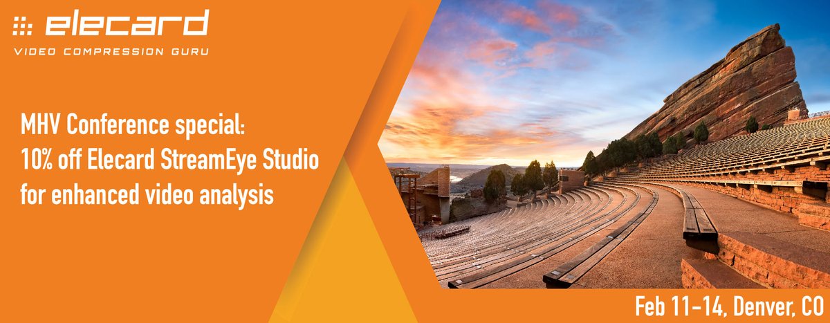 Exciting News! Join us at MHV Conference 2024, Feb 11-14 in Denver, Colorado, at Marriott DTC.
Don't miss out, schedule a meeting now! sales@elecard.com
Also, catch us reporting at #SEGMENTS, held in the same facility on Feb 15.
#MHVConference #VideoAnalysis #TechInnovation #SVTA
