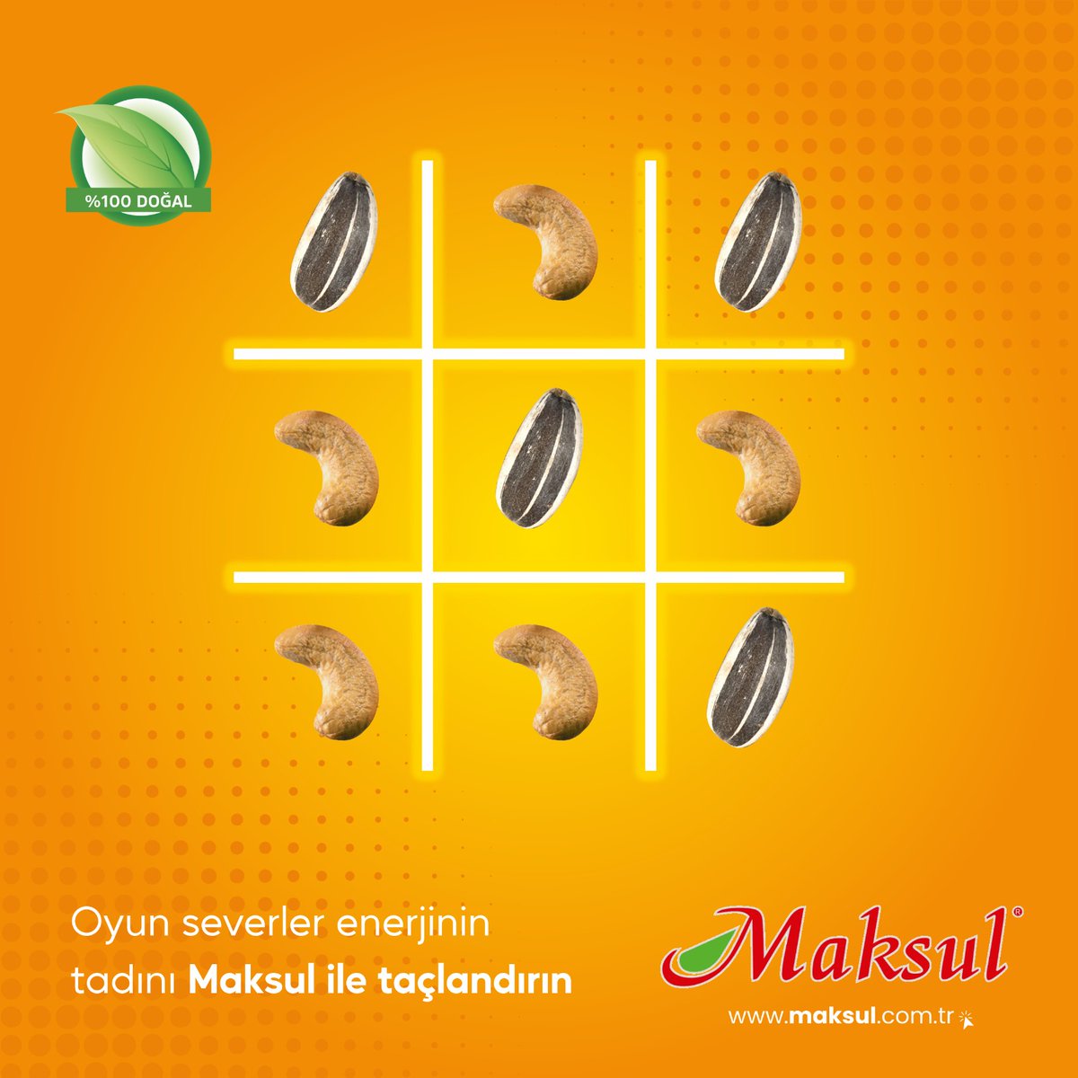 🧩 Bulmaca çözerken enerjinizi Maksul Kuruyemiş ile yükseltin! 🌰🥜
Oyun severler, enerjinizin tadını kaju ve siyah çekirdeklerimizle taçlandırın. Maksul Kuruyemiş'in lezzetli ve sağlıklı atıştırmalıklarıyla zihninizi canlandırın, oyun keyfinizi ikiye katlayın! 🎮✨
