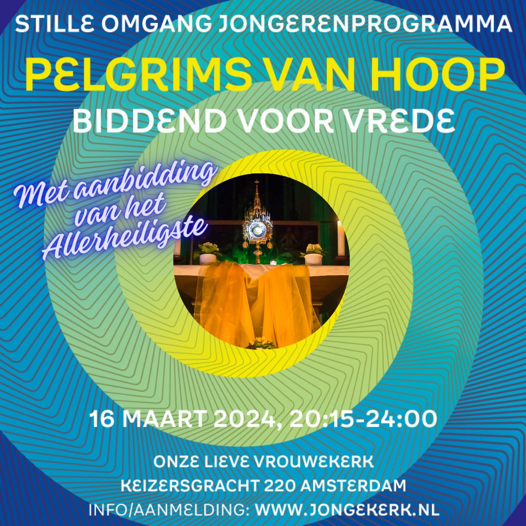 Hoe kunnen we ons beter voorbereiden op de Stille Omgang dan door het aanbidden van de Heer zelf in de Heilige Hostie. Natuurlijk met de mogelijkheid om het sacrament van Boete en Verzoening te ontvangen. Ontmoet jouw Heer!

jongekerk.nl/nieuwsberichte…