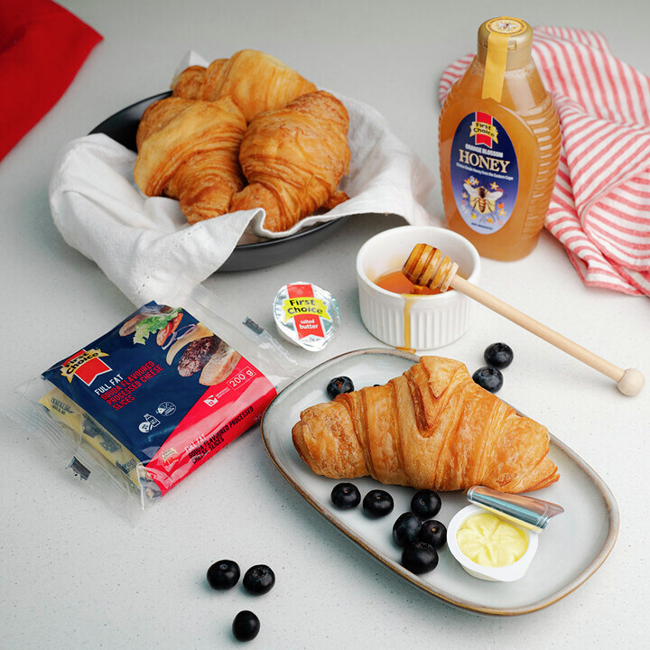 Bring a touch of elegance to your plate with First Choice .🥐🧈😍 #FirstChoiceSA #thegoodchoice