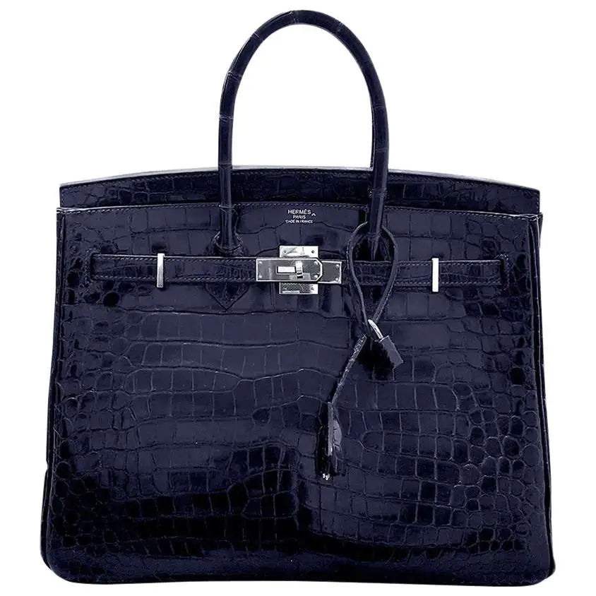 OFTHECANYON's tweet photo. HERMES 35cm Crocodile Dark Blue Birkin Bag https://t.co/DNcCQ5AYqv