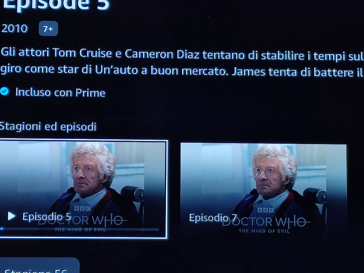 MatthewShichiKu's tweet photo. Hei @PrimeVideoIT è uno spoiler che mettere doctor Who Classic o un semplice errore? Perché parte Top Gear se ci si clikka sopra 😂 https://t.co/HpWOLSfeHd