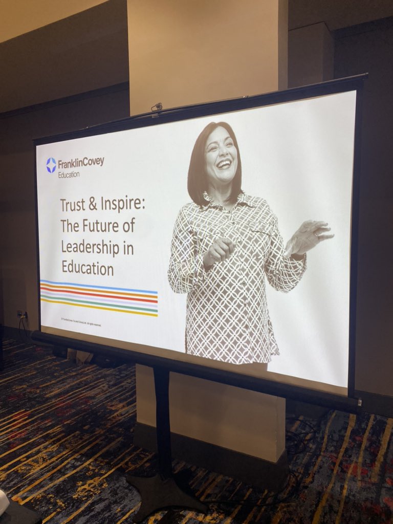 chad_d_smith's tweet photo. The #LIMSymposium Pre-conference is in full swing with a day of @StephenMRCovey Trust &amp; Inspire content &amp; training!
@TheLeaderinMe https://t.co/8WINyO2zag