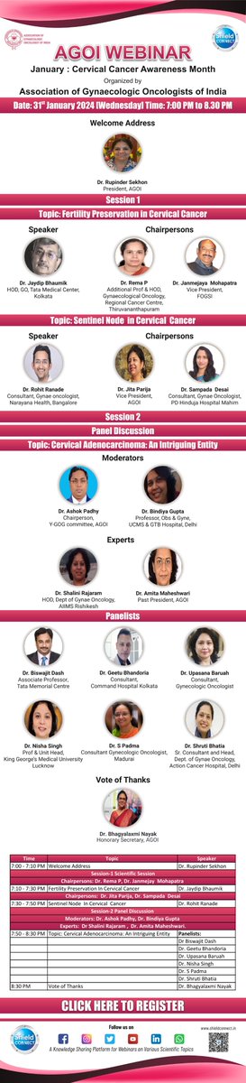 AGOIofficial's tweet photo. #CervicalCancerAwarenessMonth #webinar #sentinelnode #fertilitypreservation @IGCSociety @IGCANetwork @ESGO_society @IJGCfellows @ENYGO_official https://t.co/VQB69Y9W3H