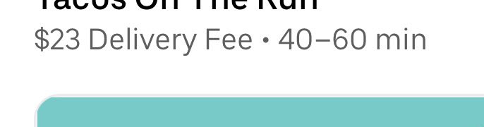 caIvintran's tweet image. a $23 delivery fee is criminal