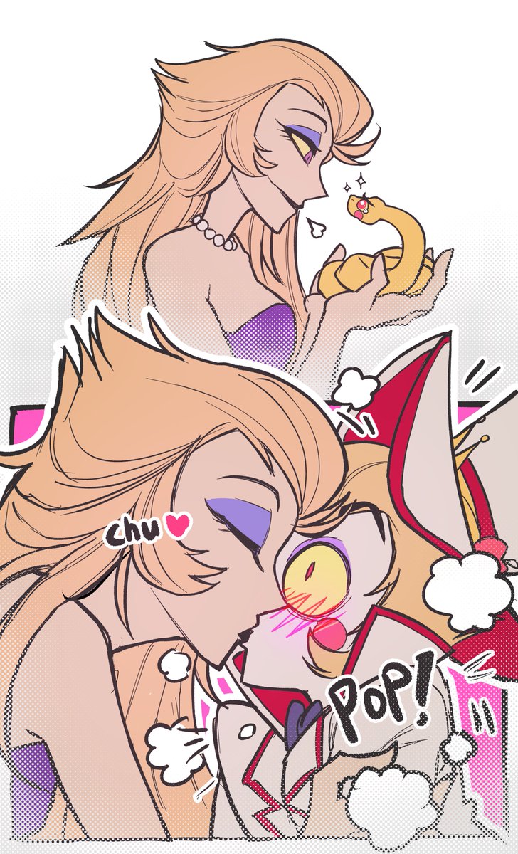 DOLGANG_E's tweet photo. #HazbinHotelLilith 
#HazbinHotelLucifer
#Lucilith

부부싸움 다음날 루시의 필살 애교 https://t.co/ZHoZJQK2sl