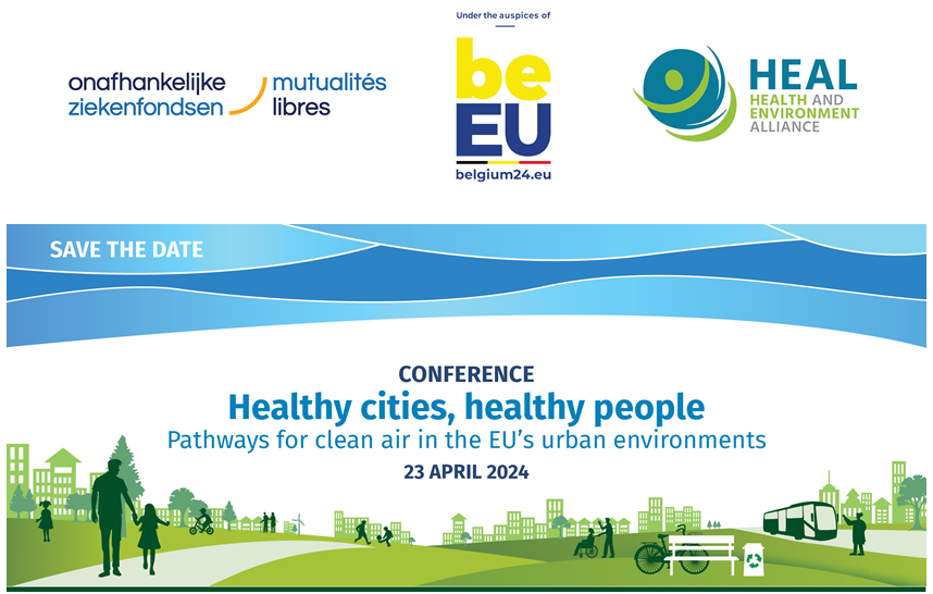 📅SAVE THE DATE - 23/04/2024: Conference on Pathways for clean air in the EU's urban environments, in Brussels (9:00-13:00/in EN, NL, FR), organized by @MutLibres &amp; <a href="/HealthandEnv/">Health and Environment Alliance (HEAL)</a>, under the auspices of @EU2024BE. Registration &amp; programme following soon.