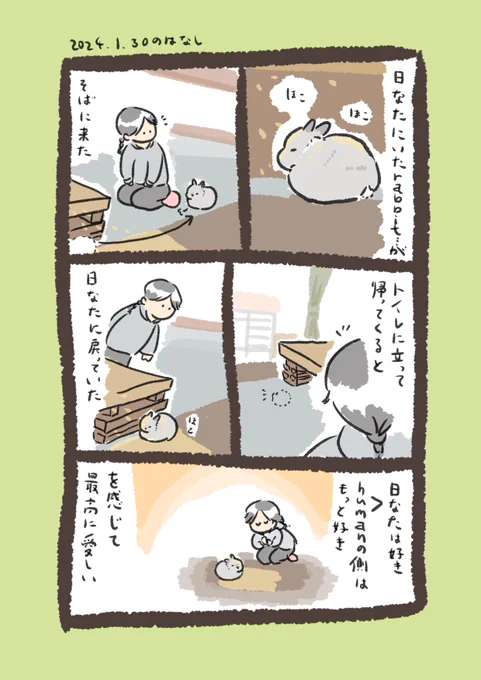 愛…

#うさぎのいる生活 