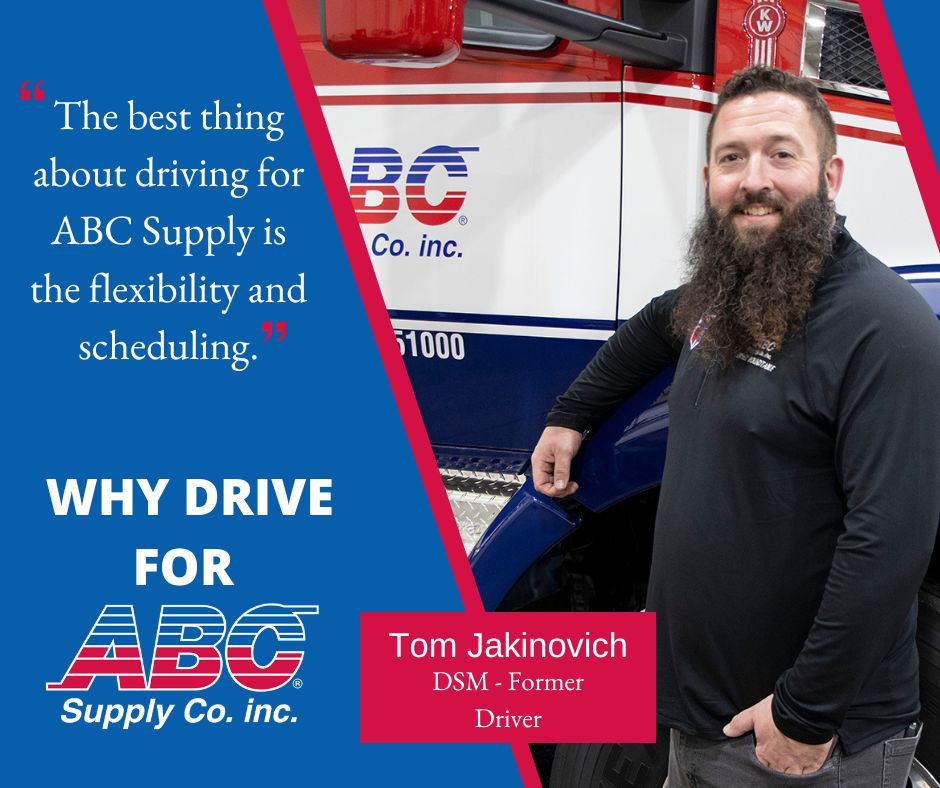 Looking for a company that respects your time? Join ABC Supply as a driver! Apply today at careers.abcsupply.com #ABCSupply #WeHaveYourFutureCovered #WorkHardHaveFun #DriverExcellence