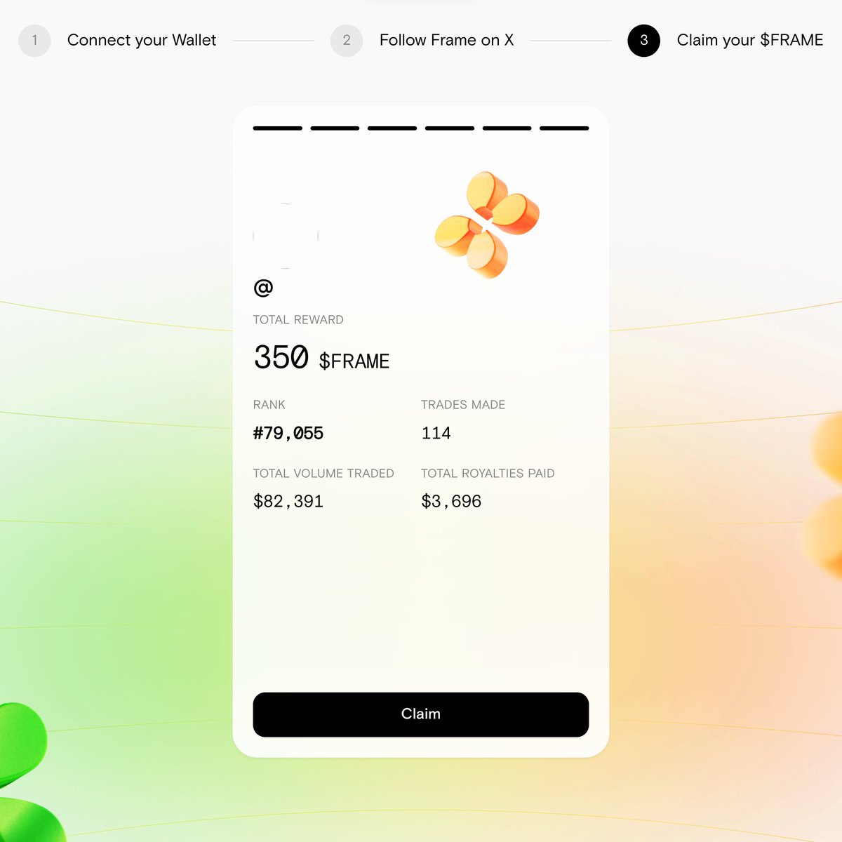 ChartCinema's tweet image. I'm in the Top 4% of NFT traders according to @frame_xyz 😀 and can claim 350 $FRAME

⭐️Frame re-opened airdrop claims if you missed it! All you had to do is trade NFTs on #Ethereum in the last 2 years + paid royalties.

🧵Thread (safety and price prediction)

#NFT #AirdropAlert
