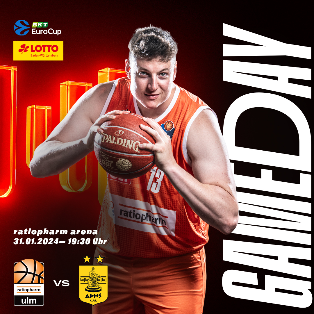 Im letzten Heimspiel der EuroCup-Gruppenphase treffen wir heute Abend auf Aris Midea Thessaloniki. 🏀👏

👣 ab 18 Uhr ist Einlass in der ratiopharm arena
🏀 19:30 Uhr | vs. Aris Thessaloniki
📺 ab 19:20 Uhr live bei MagentaSport

#uuulmer #weareone | <a href="/lottobw/">Lotto BW</a>