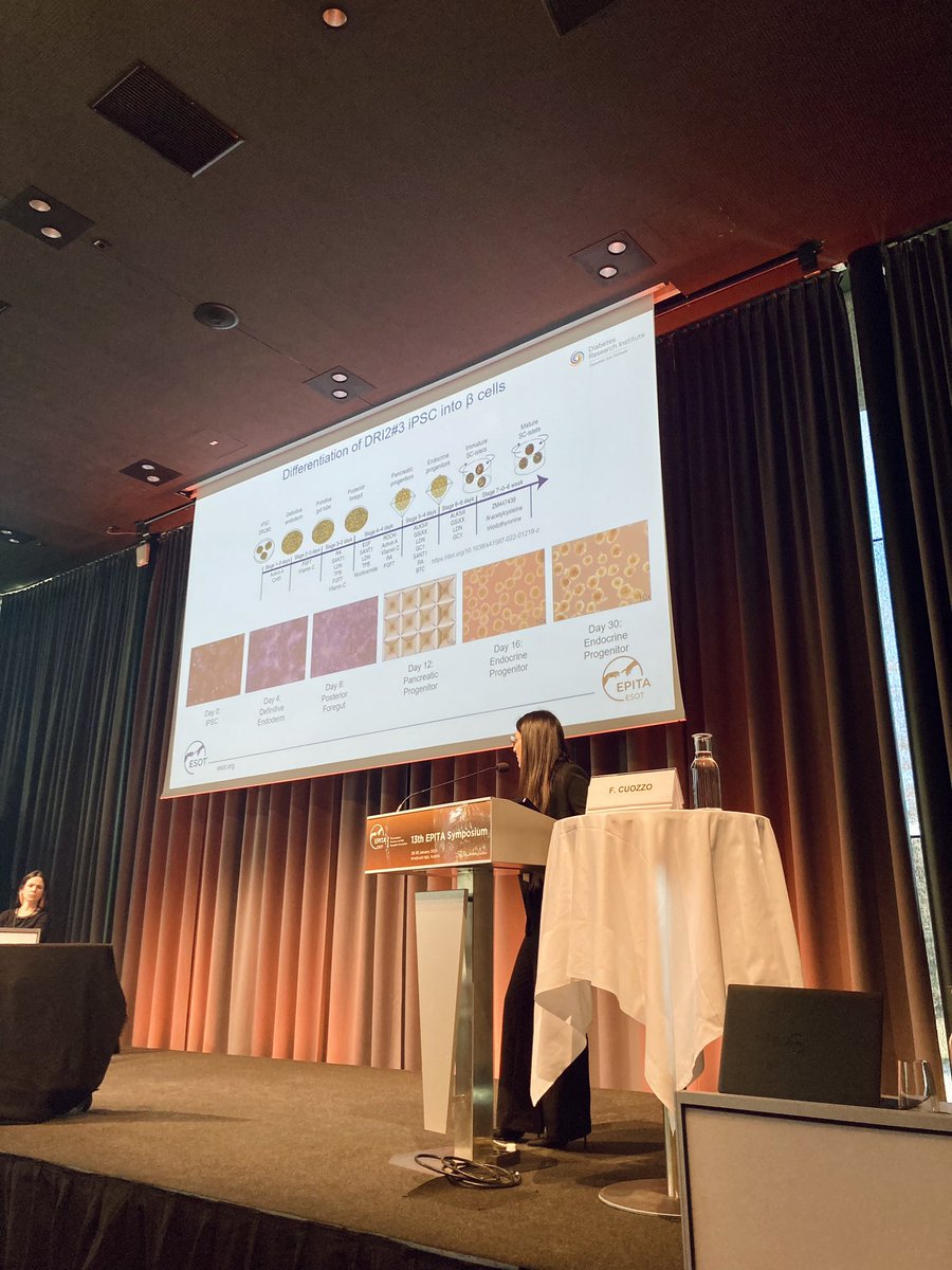 Back on stage! Nerve wracking as always but I was honoured to be part of the 13th #EPITAsymposium with our work on #iPSC differentiation