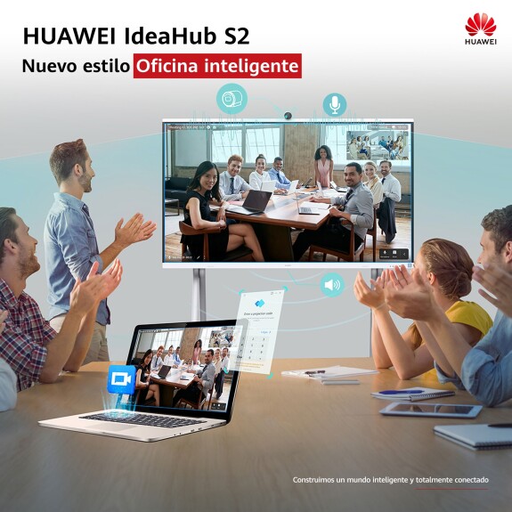 ¡La oficina del futuro ya está aquí! Descubre #Huawei IdeaHub S2, una solución de oficina inteligente versátil que se adapta a cualquier espacio. Con calidad de reunión inmersiva en HD, tecnología Wi-Fi 6 para proyección directa y baja latencia de escritura.
