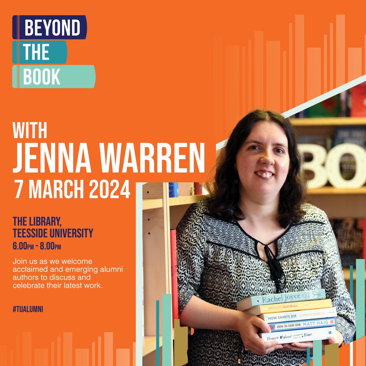 I'll be talking about bookshops, writing and my novel as part of Beyond the Book, a series of events at @TeessideUni Library. Find out more and get your free ticket here: tees.ac.uk/sections/alumn… Thanks to #TUAlumni for inviting me!