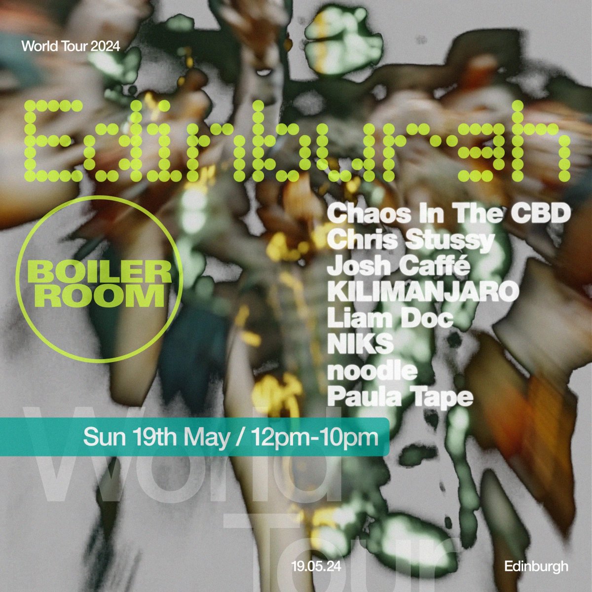 djchrisstussy's tweet photo. It’s happening! My first @boilerroomtv 
19.05 — Edinburgh 🏴󠁧󠁢󠁳󠁣󠁴󠁿

I can’t wait! https://t.co/YF8FgRMJin