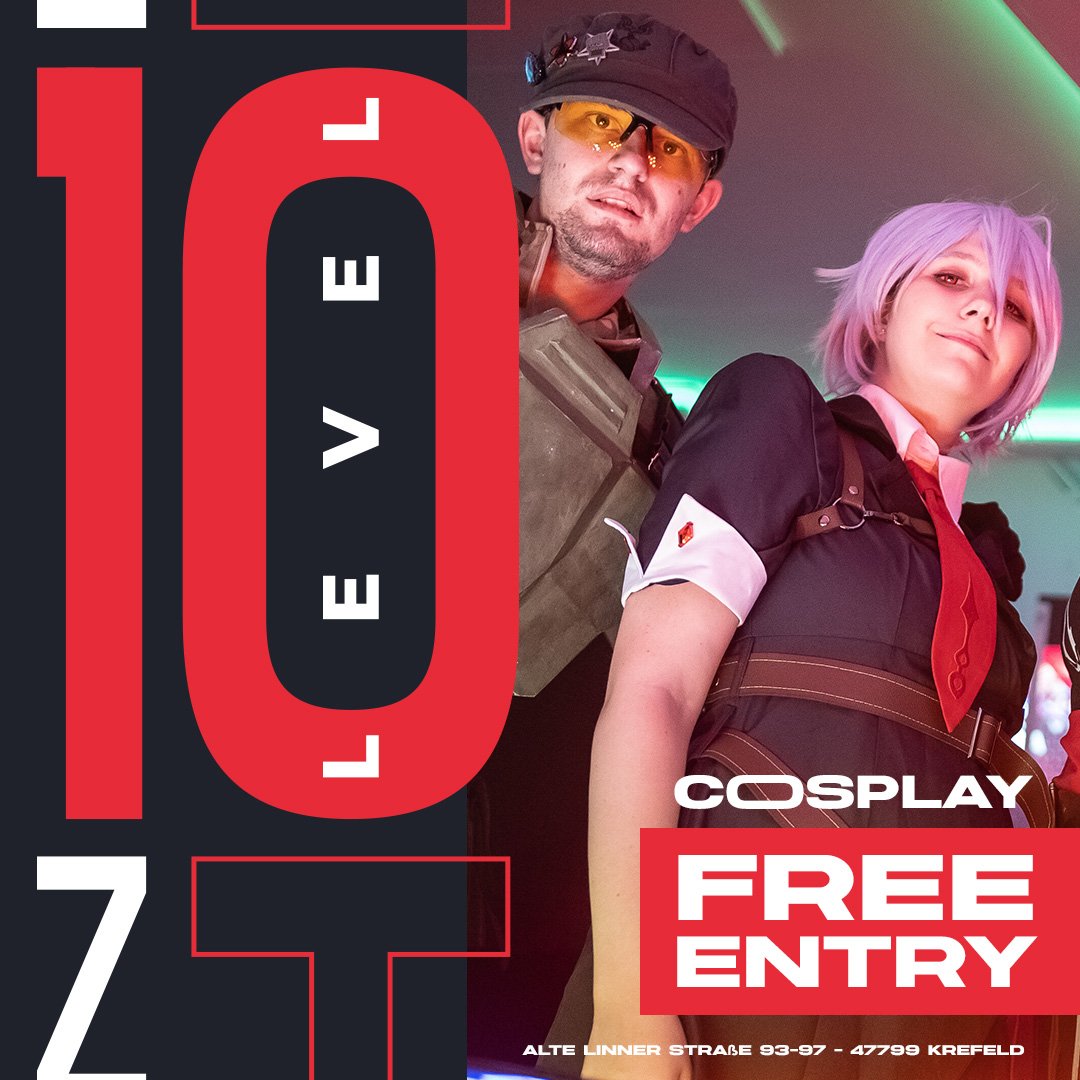 TaKesBar's tweet photo. Was wäre eine Level Party ohne Cosplay-Artists? 😱
Die Antwort möchte sich niemand ausmalen! 🙈🙉🙊
Also, perlt euch in eurer feinstes Cosplay Gewand und erhaltet freien Eintritt zur Level 10 Party am Samstag den 03.02.2024 🥰
#levelitup https://t.co/KlwpUwElAS