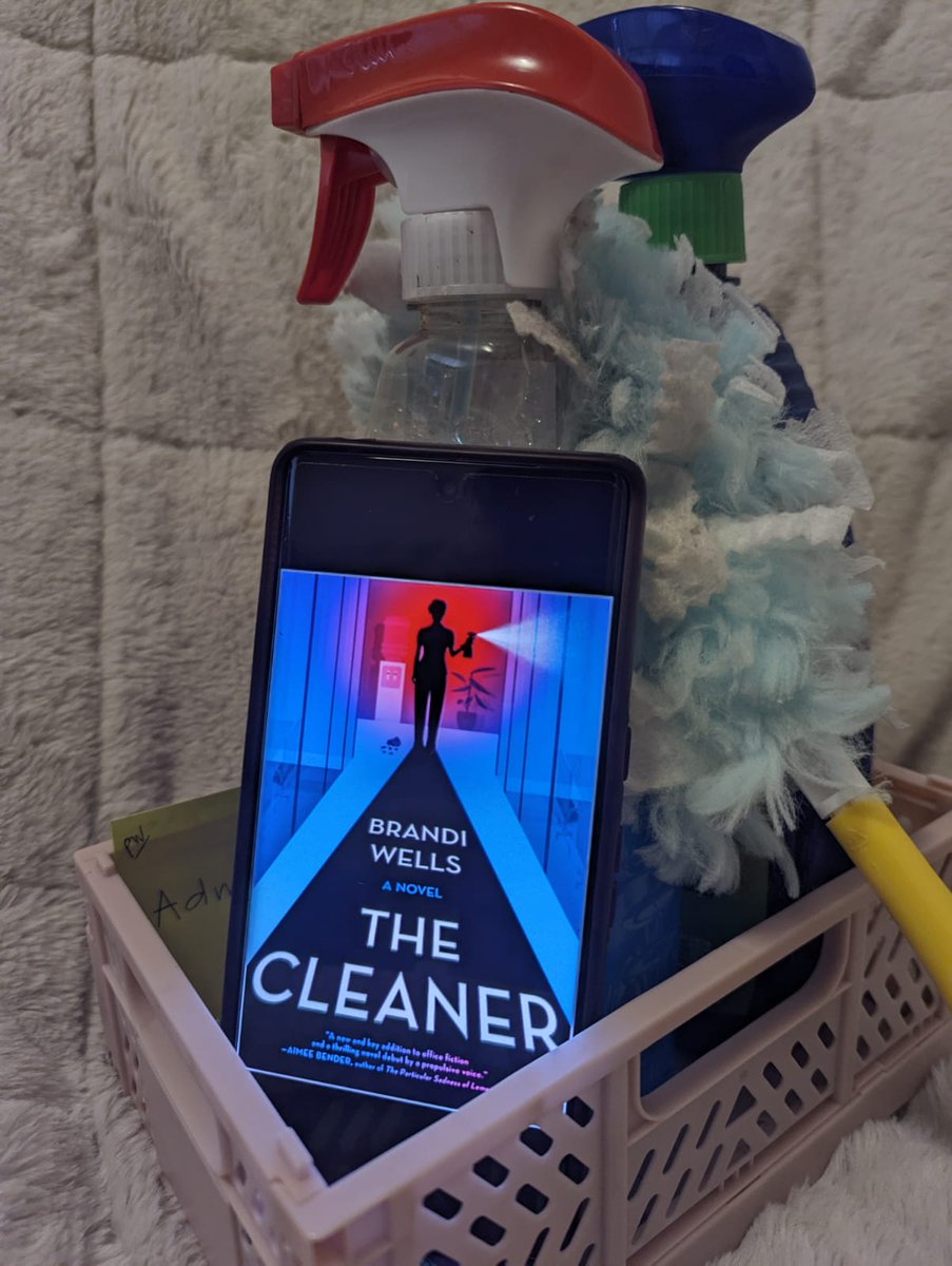 The Cleaner by @brandimwells is out today!! A quirky and fun read about an office cleaner and her antics. She goes above and beyond to show her daytime colleagues how much she cares. 
Full review here: instagram.com/p/C2ugWa4rlPU/…
