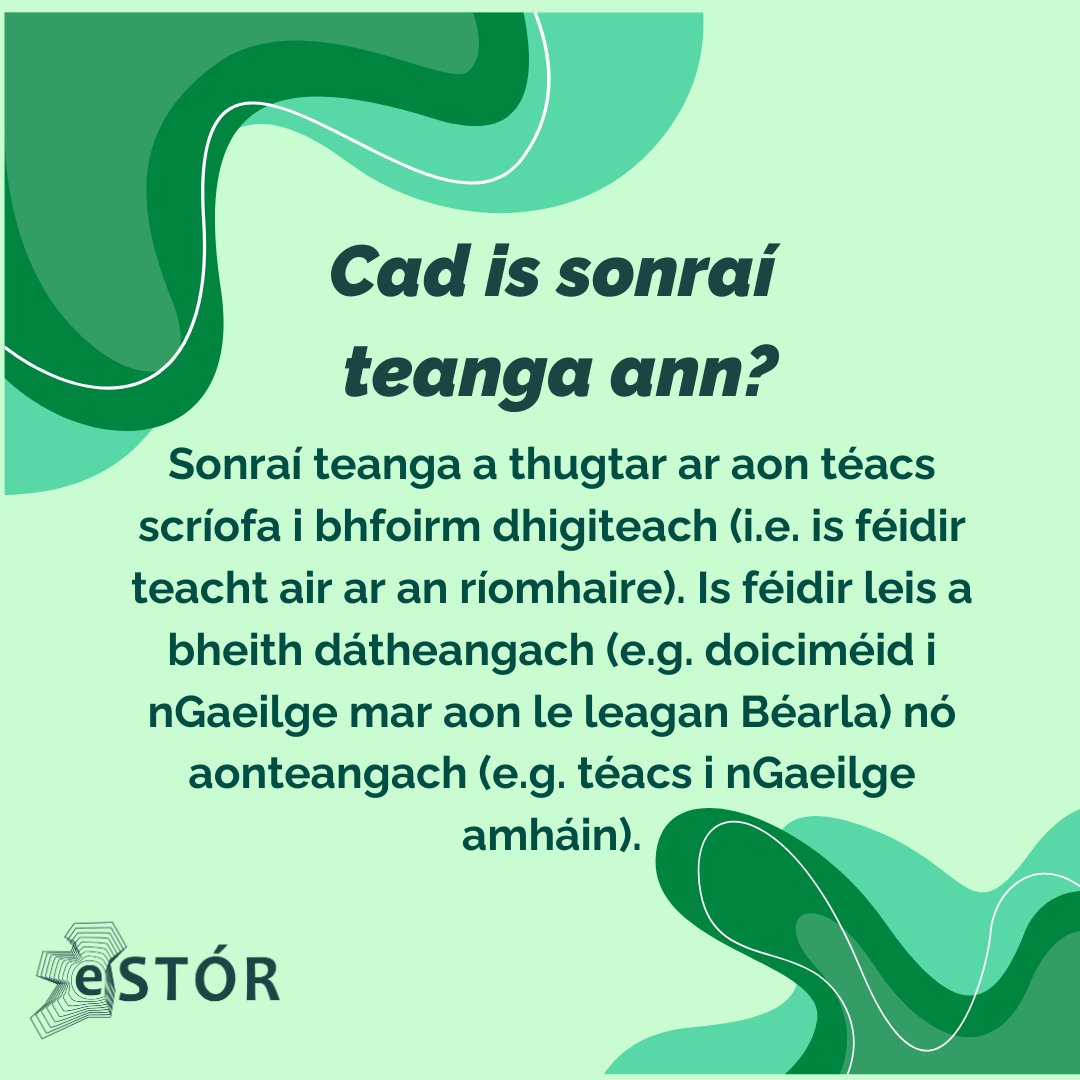eStor_Eireann's tweet image. Cad is sonraí teanga ann?
What is language data?
✍ 🤯
#gaeilge #languagedata #languagetechnology #lds