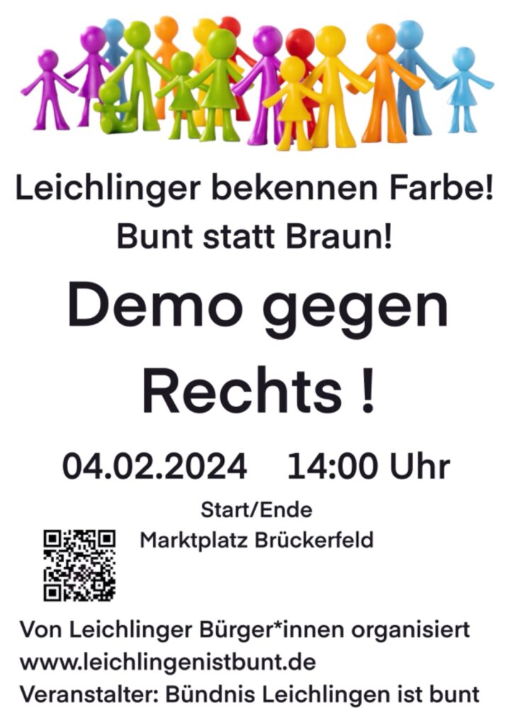 balkayaoe's tweet photo. Bunt statt Braun: Leichlingen steht zusammen gegen Rechts

Wann: 04.02.2024 um 14 Uhr

Wo: Marktplatz, Leichlingen

https://t.co/IgFDXoOnX7 https://t.co/nzIjs1jHsN