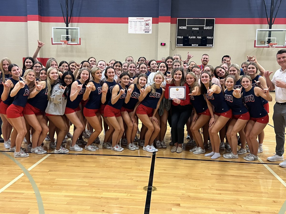 Congratulations to our high school coach of the month <a href="/MBHSCheer/">McKinney Boyd Cheer</a> Coach Rogers!! We are proud of the job you do!! <a href="/BroncoTweet/">McKinney Boyd HS</a> <a href="/cryo_n/">Cryo N More</a>