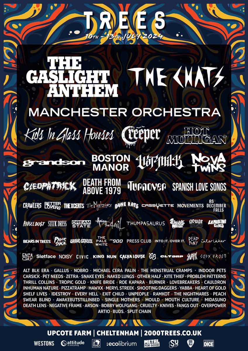 Thank you <a href="/2000trees/">2000trees Festival</a> for having us! We play on Saturday the 13th July.

Also, don’t miss <a href="/soundofcruelty/">Cruelty</a>