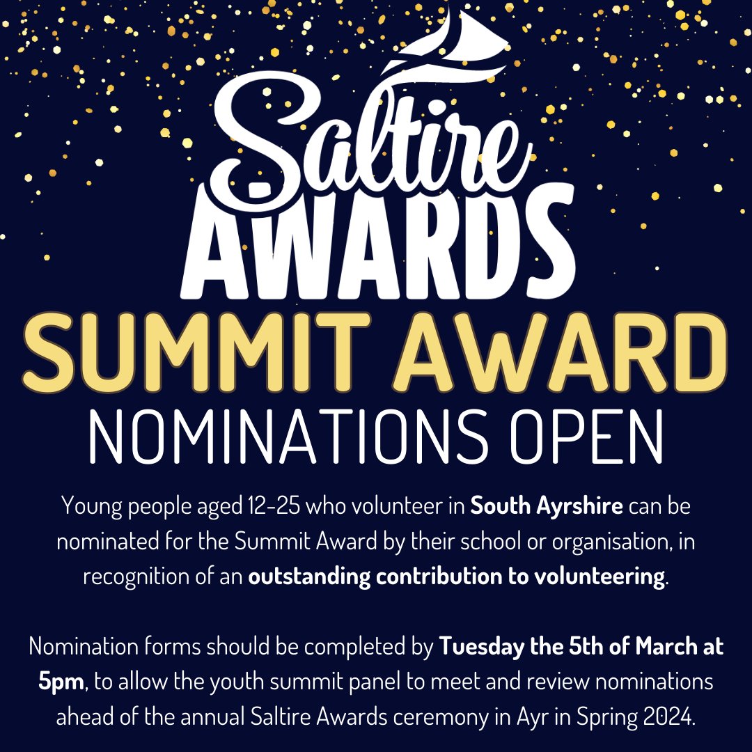 South Ayrshire Saltire Awards tweet media