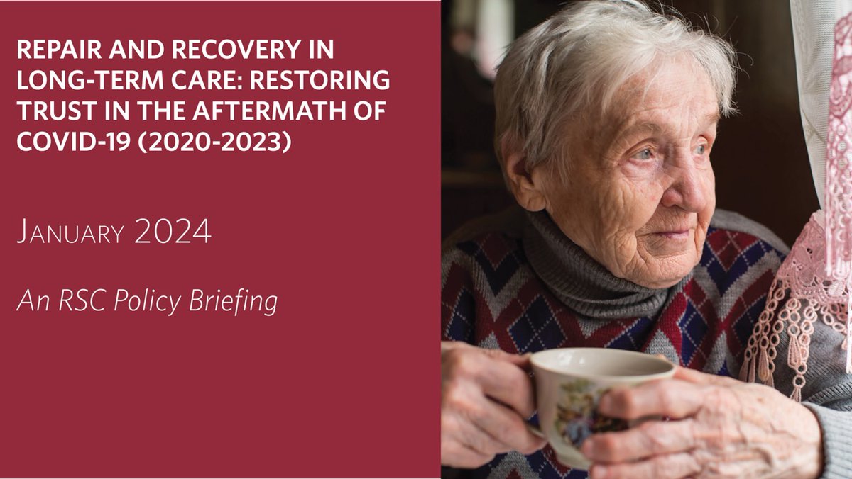 src_rsc's tweet photo. The new RSC report "Repair and Recovery in Long-Term Care: Restoring Trust in the Aftermath of COVID-19 (2020-2023)" explores recent policy and legislative action in LTC.
🔗 Read the report: https://t.co/JaFYE74kWx https://t.co/HT97BLs70p