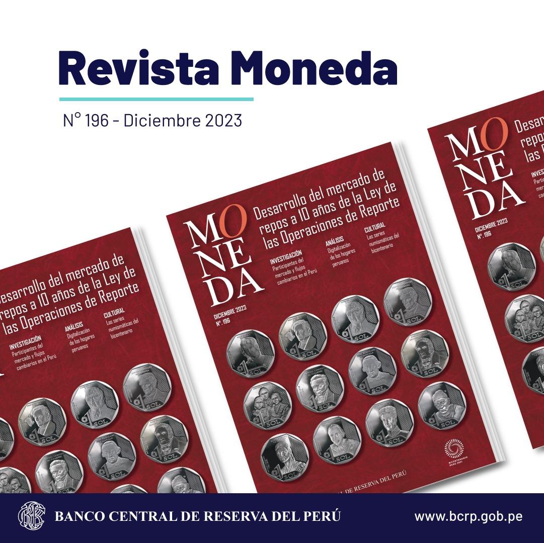 bcrpoficial's tweet photo. Ya está disponible la nueva edición de la Revista Moneda, con 15 artículos de investigación sobre economía y finanzas nacionales. Puedes visualizarla de forma gratuita en  https://t.co/uKmSlRtop3

#BCRP #RevistaMoneda https://t.co/GhJPZ6JwVr