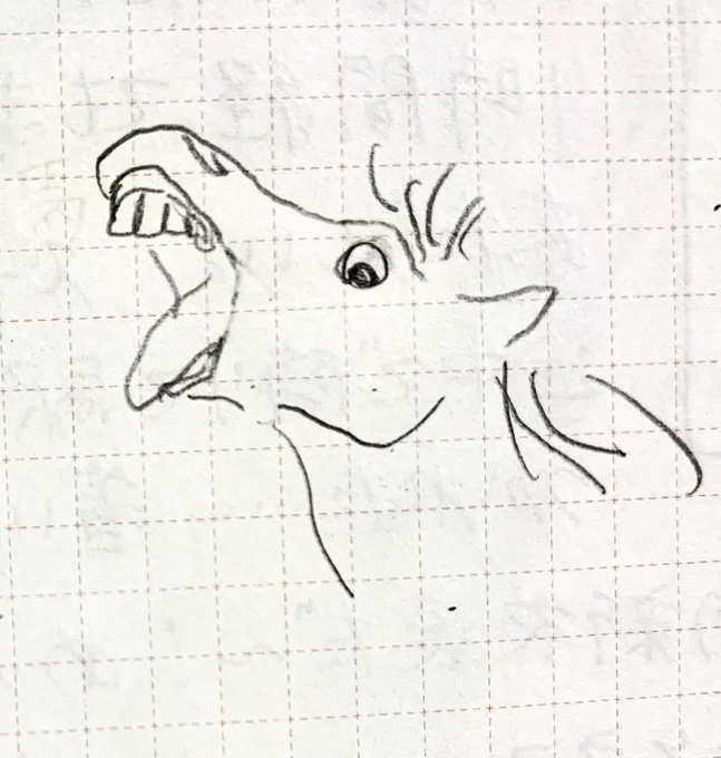 馬描いてた 