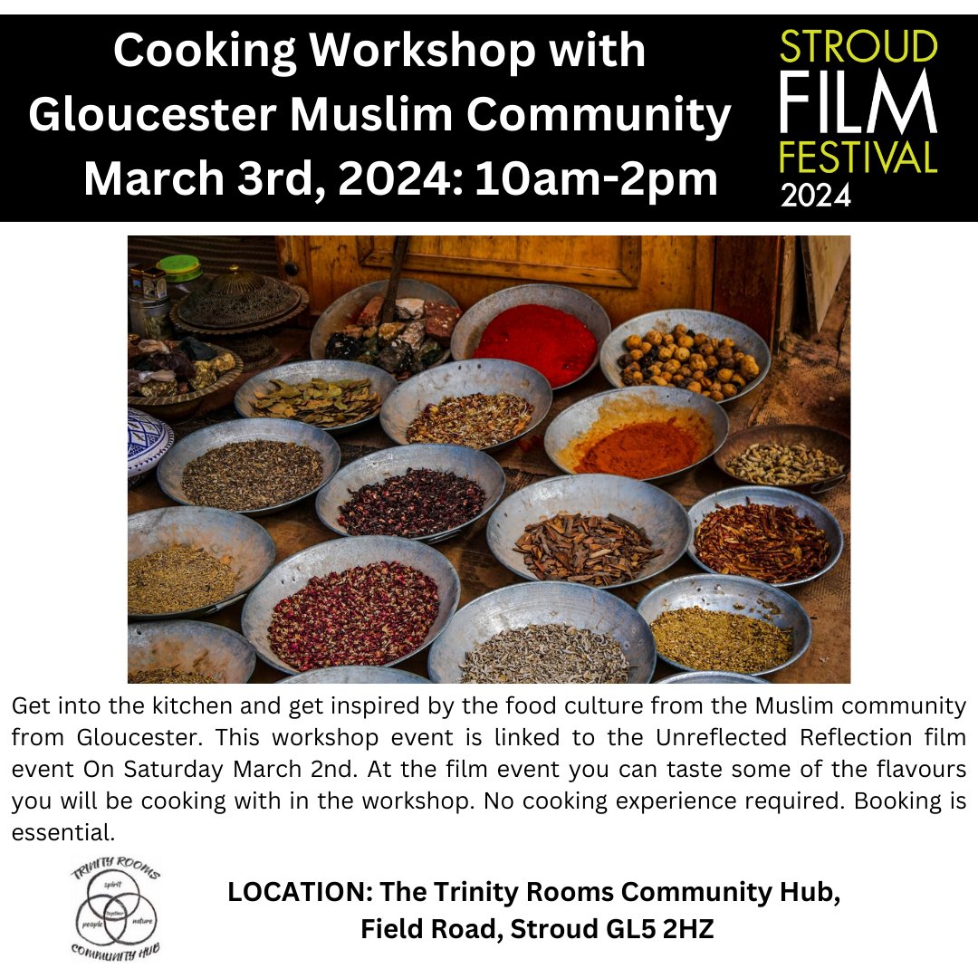 Experience Culture and Community Through Film with the 2024 Stroud Film Festival &amp; transport your senses through food, film, and inspiring conversation at our Trinity Rooms Hub this March (and February).

Discover all in our latest blog post: ow.ly/QWoU50QvQVe

#sff2024