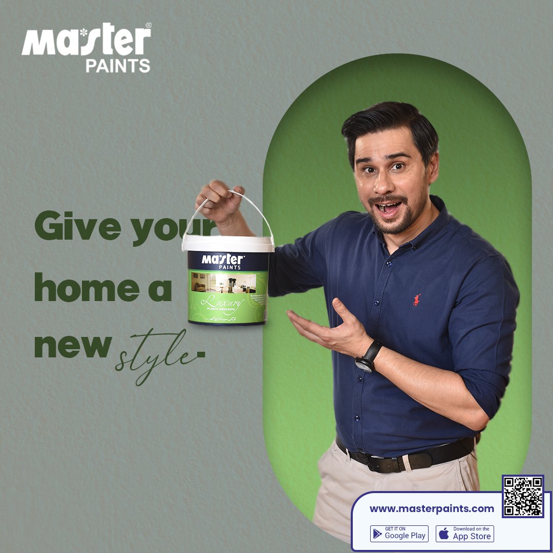 masterpaintpk's tweet photo. Give your home a new style. 

https://t.co/UnKATS0pAX

#MasterPaints #InteriorDesign #mastersnewpalette
#HomeDecor #Painting #WallPaint #ColorfulSpaces #DIYHome #HomeImprovement #PaintedWalls #DesignInspiration
#EcoFriendlyPaint #bestpaintinPakistan
#bestpaintcompanyinPakistan #weathershieldpaint
#paintshopnearme
#distemperpaint #paintbrush