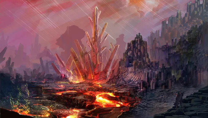 The Elder's Recess, a mysterious land of crystalline and magma that brims with power! Hosting many powerful monsters, including Elder Dragons, hunters should be ready for a fight! #ReturntoWorld 