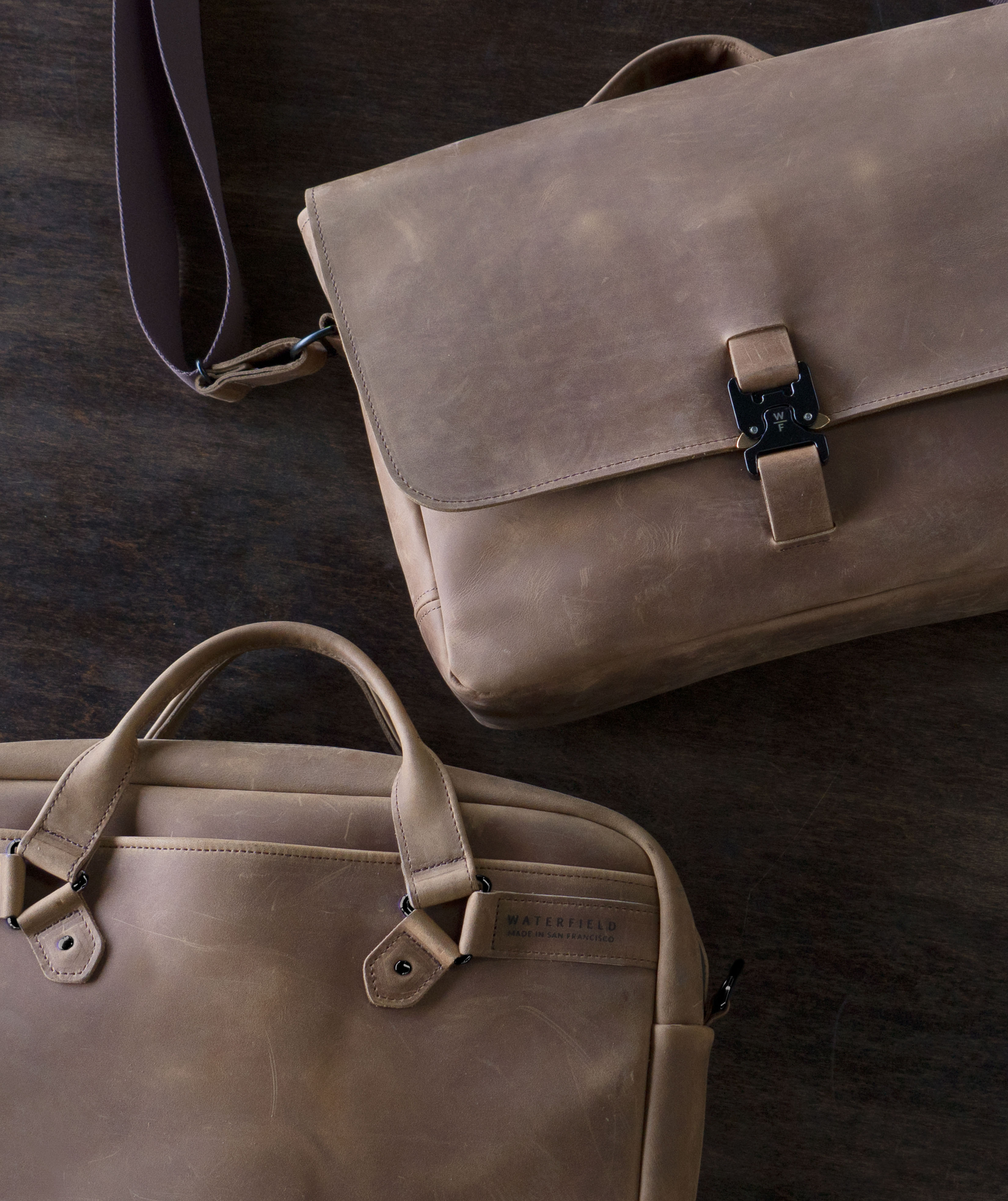 Waterfield executive outlet leather messenger