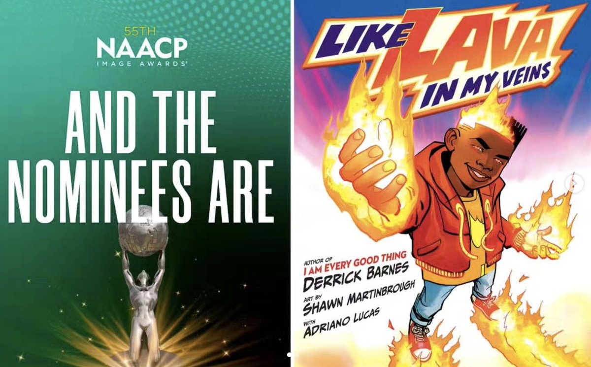 Alumnus and illustrator Shawn @sMartinbrough's 'LIKE LAVA IN MY VEINS' has been nominated for an @naacp Image Award! Congrats to author #derrickdbarnes, #adrianolucascolor, @serendipitylit and everybody at @nancyrosep Books and @penguinkid
link.sva.edu/3HAXkUY