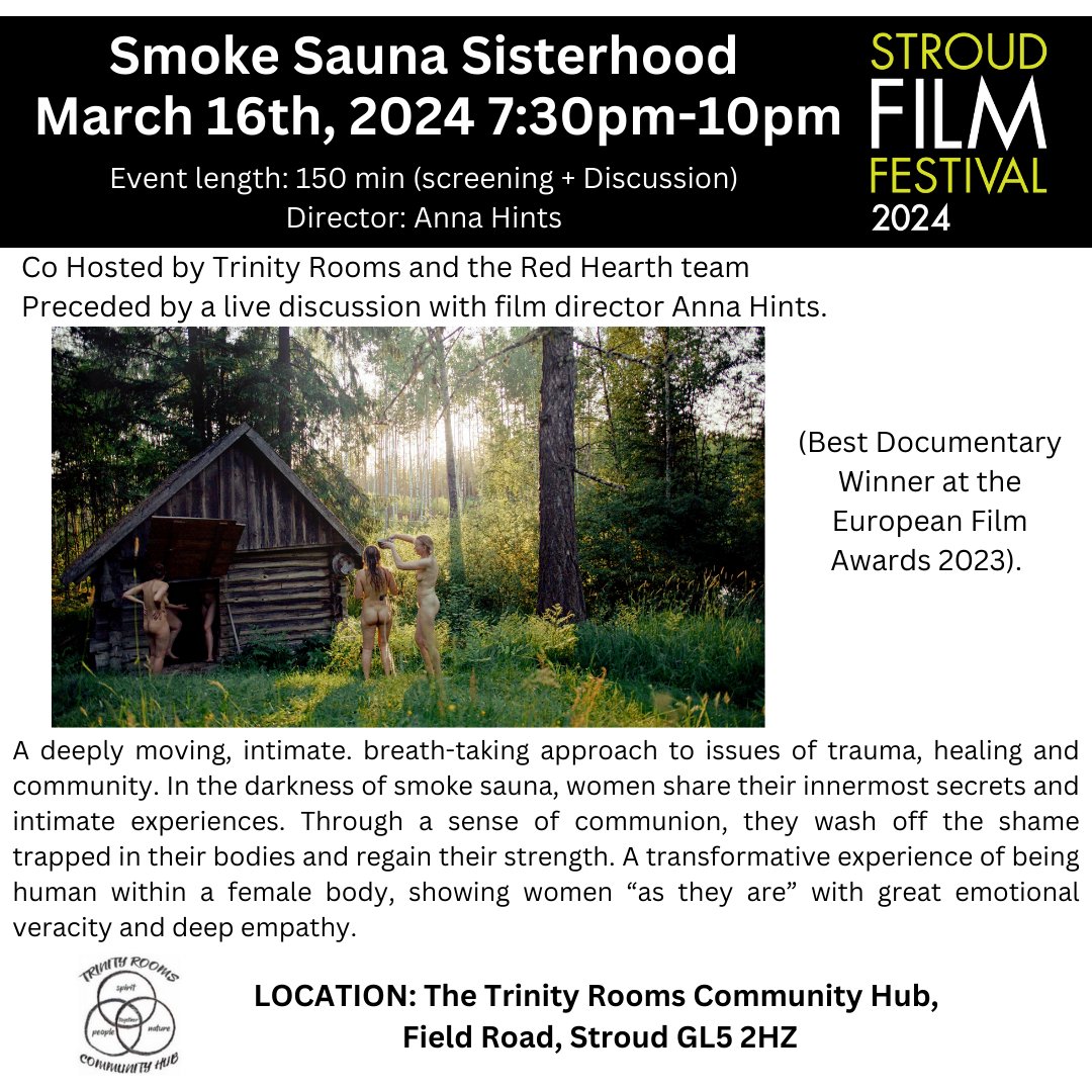 NEW BLOG: 2024 Stroud Film Festival at The Trinity Rooms Community Hub - ow.ly/QWoU50QvQVe #stroudfilmfestival #makeadifference #climatechange #indiecinema #global #moviemakers #arts #stroud #filmscreening #cooking #religion #creativity #supportinglocal #gloucestershire