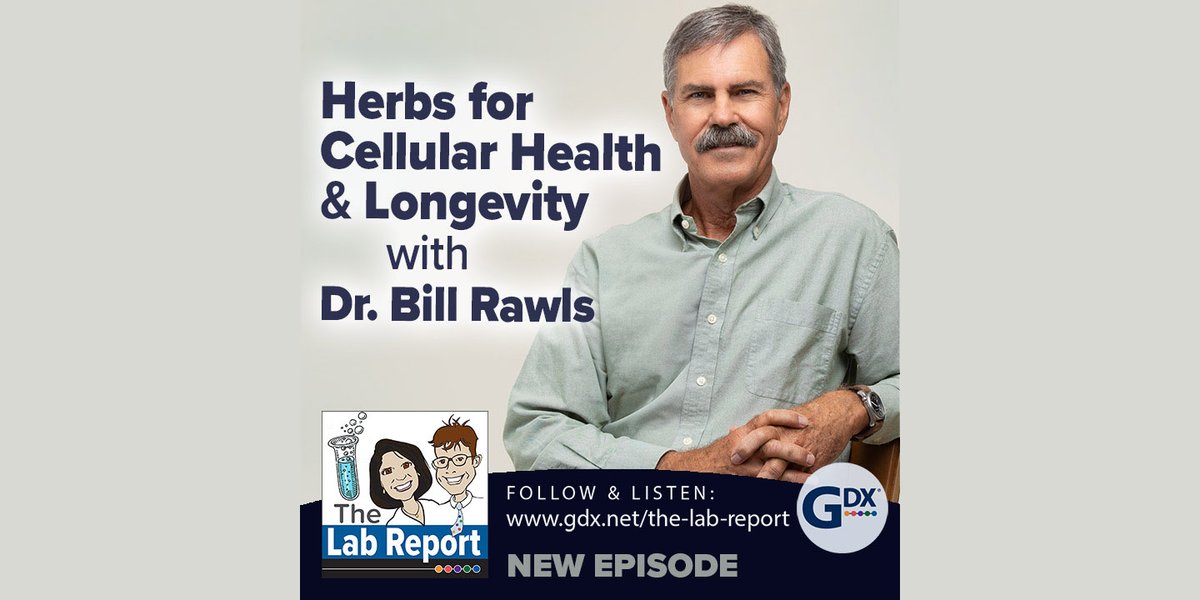NEW PODCAST EPISODE!
Herbs for Cellular Health &amp; Longevity with Dr. Bill Rawls

Listen where you get pods, or visit gdx.net/the-lab-report

#podcastandchill #herbs #nutrition #genovadiagnostic