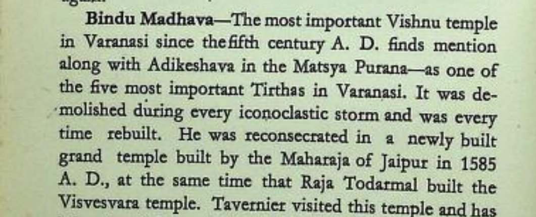 Arya_Anviksha_'s tweet photo. Bindu Madhava temple was vandalized several times between the twelfth and sixteenth, it was rebuilt by Raja Man Singh in 1585. https://t.co/ho2PUArKqz